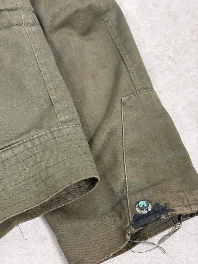 1960s U.S. Army Khaki Military Fur Collar Jacket - Image 11