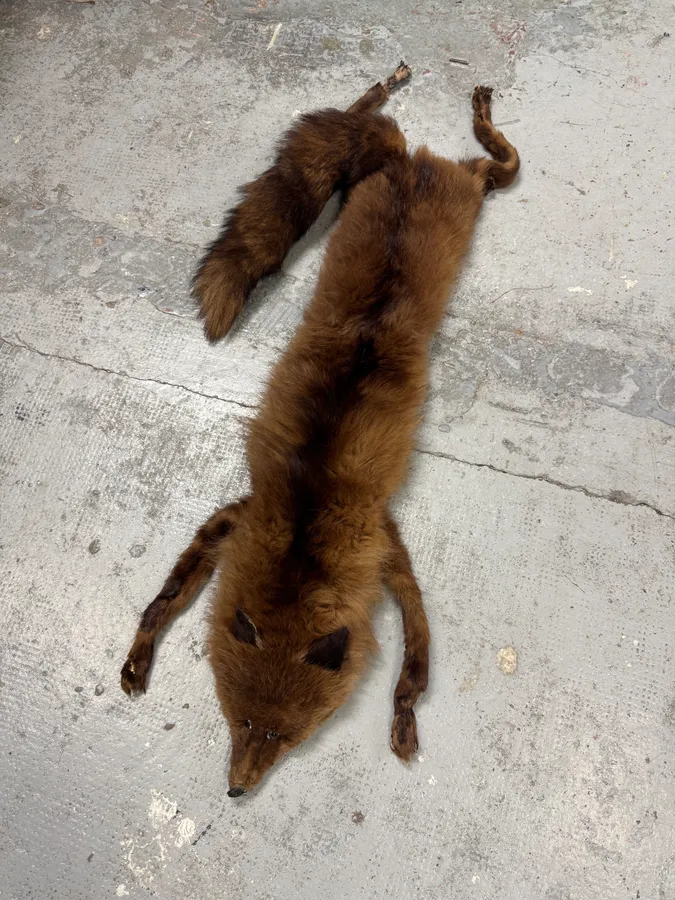 1980s Fox Full Brown Fur Scarf