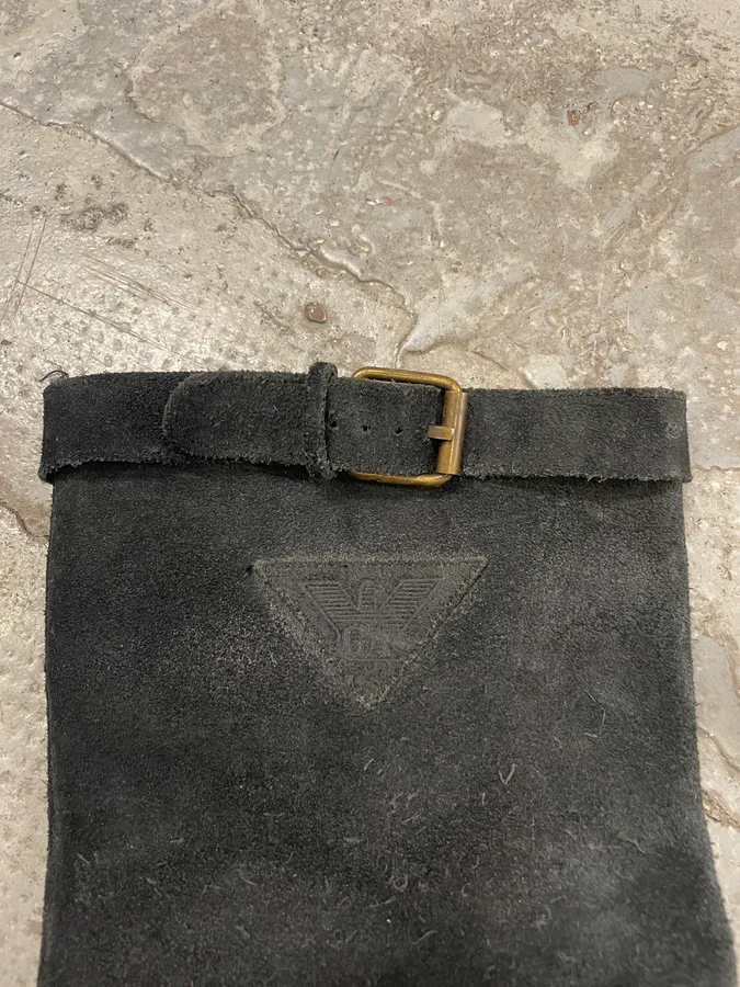 1980s Giorgio Armani Obscure Suede Ankle Boots - Image 5