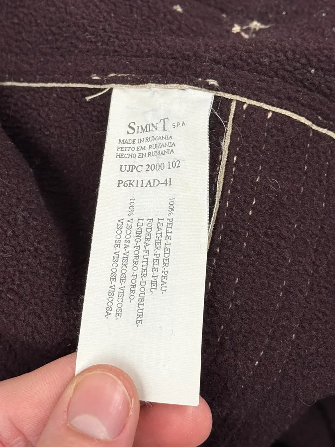 1990s Armani Beige Shearling Leather Jacket - Image 14