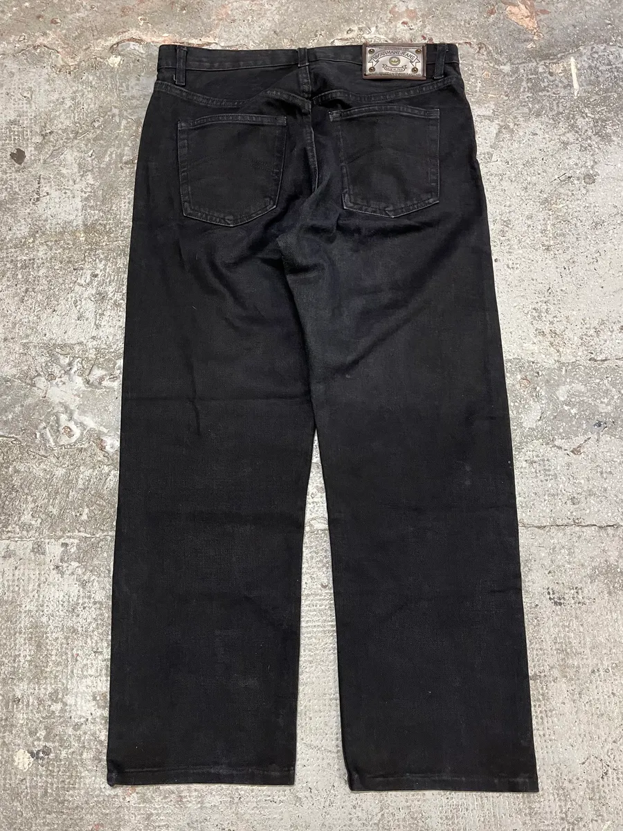 1990s Armani Black Archive Denim Jeans - Image 10