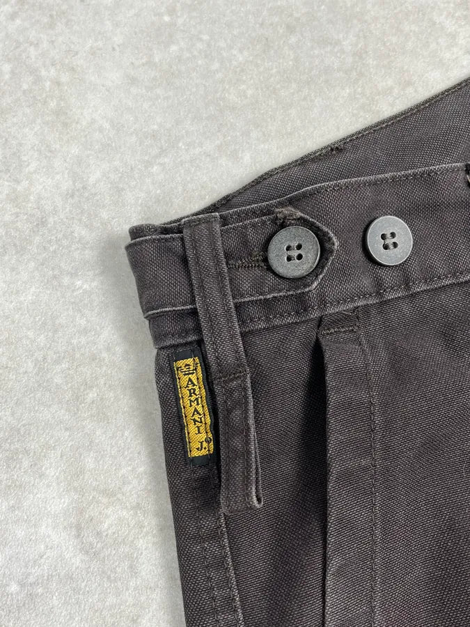 1990s Armani Brown Relaxed Pants - Image 9