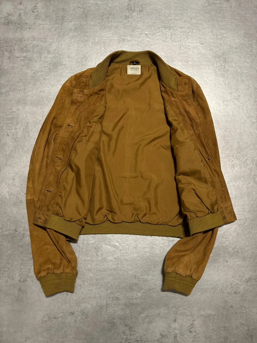 1990s Armani Collezioni Camel Leather Jacket - Image 5