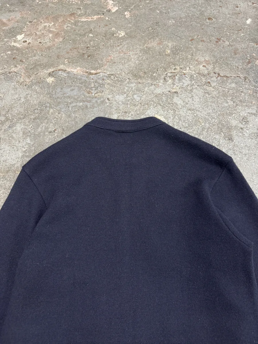 1990s Armani Italian Wool Zip-Up Sweater - Image 10