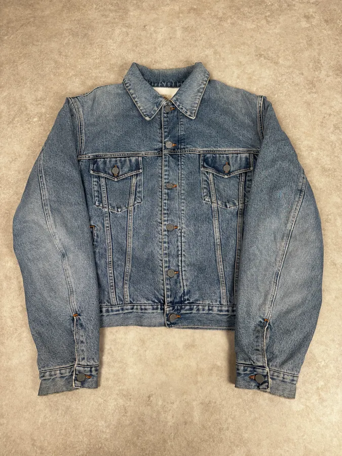 1990s Armani Light Blue Denim Jacket