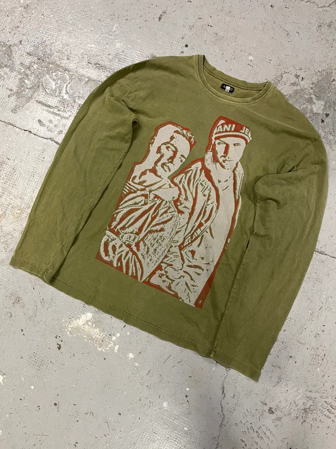 1990s Armani Olive Historical Longsleeves - Image 6