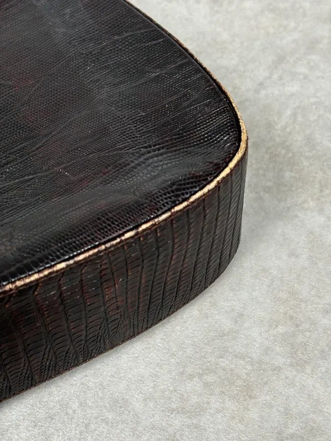 1990s Balenciaga Brown Leather Handle Bag - Image 5