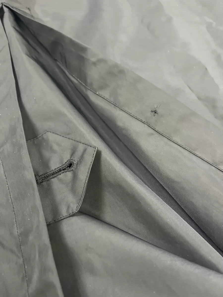 1990s Burberry Black UK Trench Jacket - Image 12