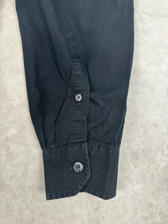 1990s Christian Lacroix Navy Persian Embroidery Shirt - Image 10