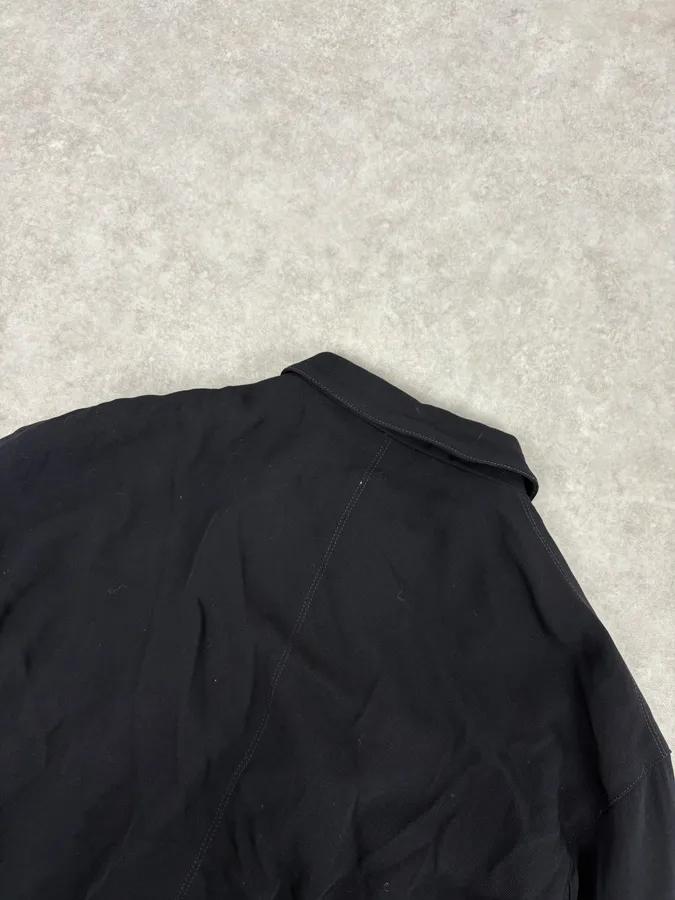 1990s Claude Montana Black Buttoned Jacket - Image 6
