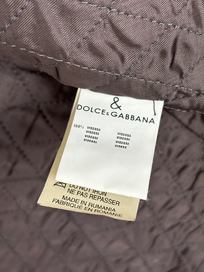 1990s Dolce & Gabbana Avant-Garde Grey Moto Leather Jacket - Image 12