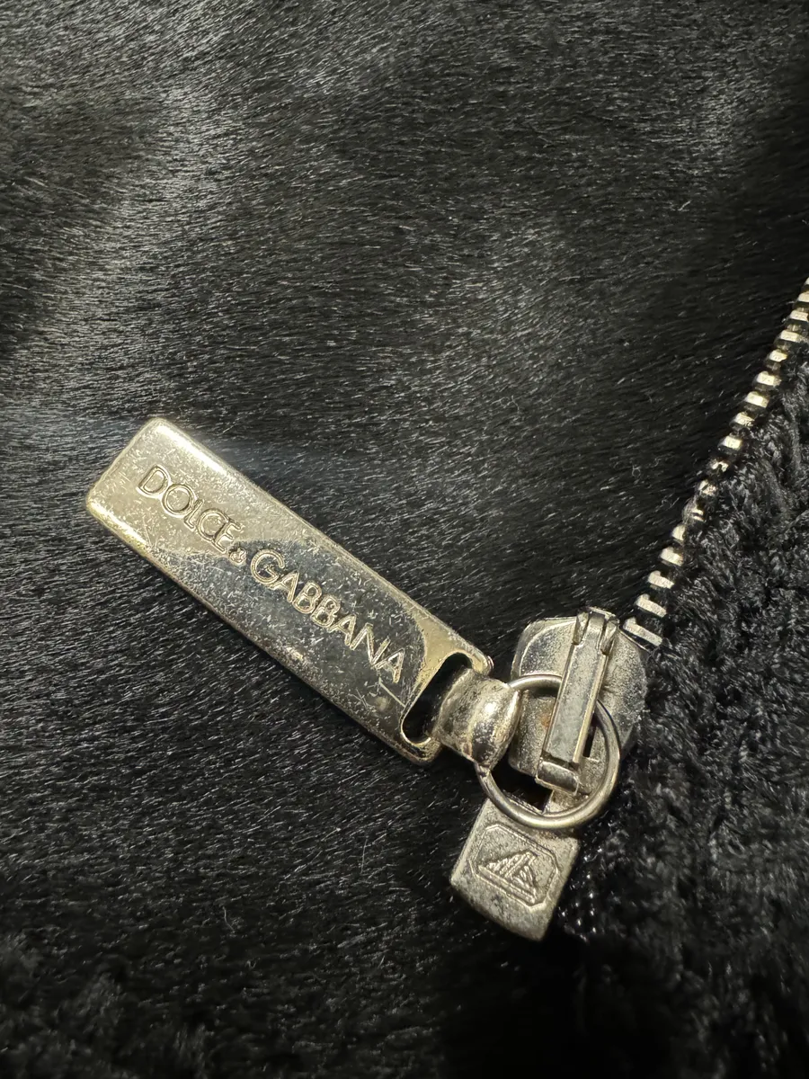 1990s Dolce & Gabbana Black Hybrid Pony Hair Leather Jacket - Image 12