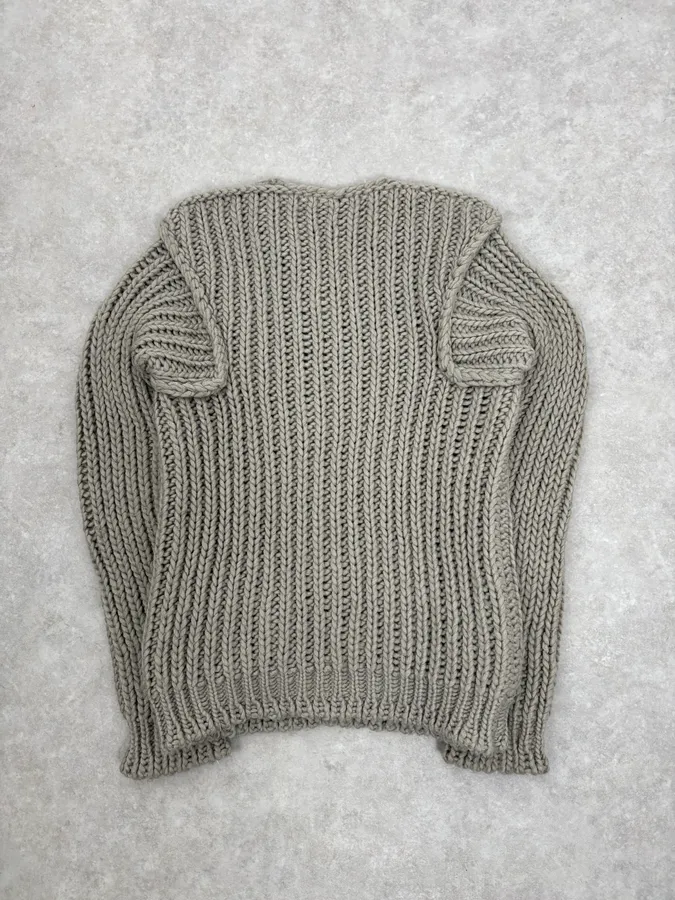 1990s Dolce & Gabbana Grey Wool Alpaga Sweater - Image 5