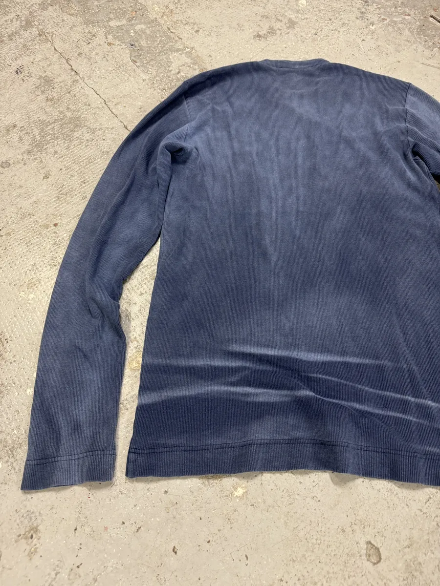 1990s Dolce & Gabbana Navy Faded Blue Knit Sweater - Image 5