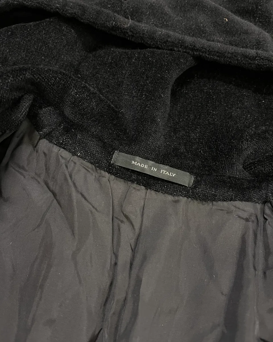 1990s Emporio Armani Black Hooded Blazer Jacket - Image 10
