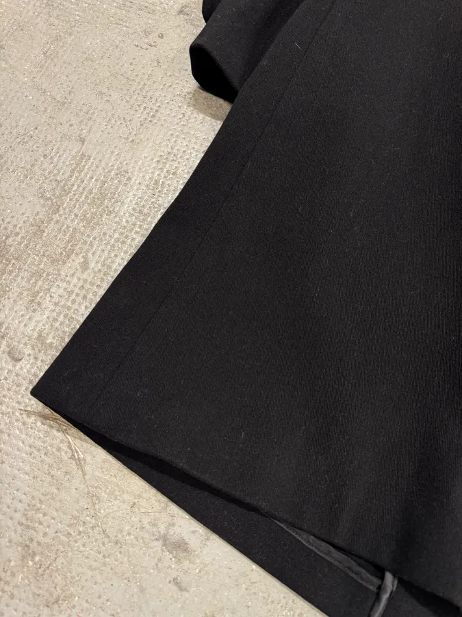 1990s Giorgio Armani Black Wool Trench Coat - Image 13