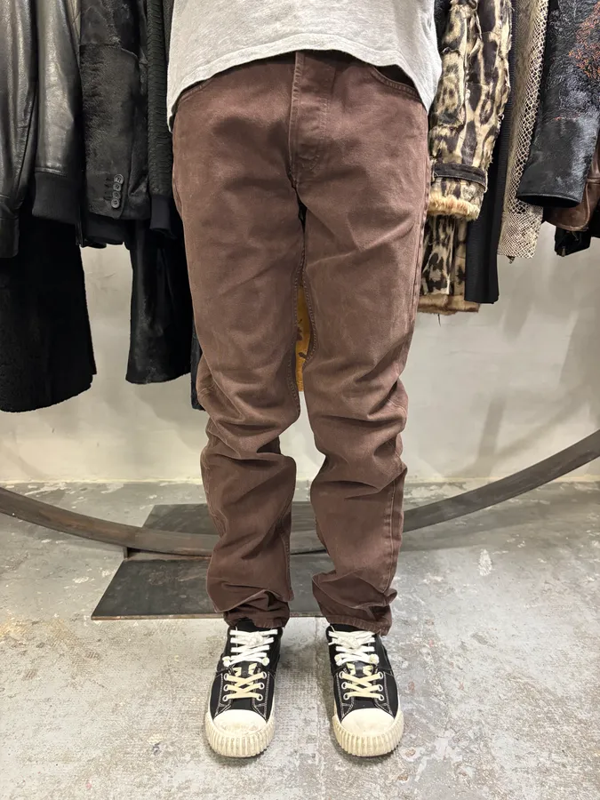 1990s Giorgio Armani Brown Archive Pants - Image 2