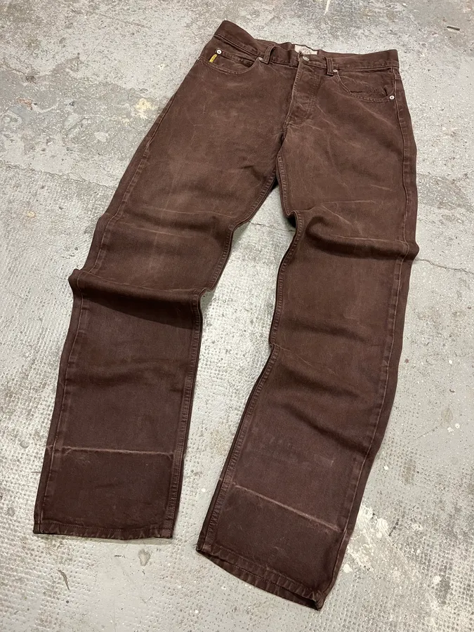 1990s Giorgio Armani Brown Archive Pants - Image 5
