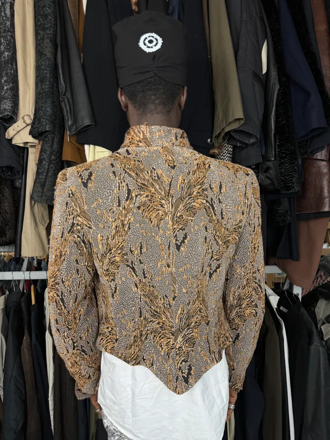 1990s Giorgio Armani Royal Golden Ornament Jacket - Image 3