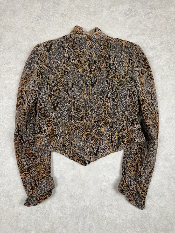 1990s Giorgio Armani Royal Golden Ornament Jacket - Image 4