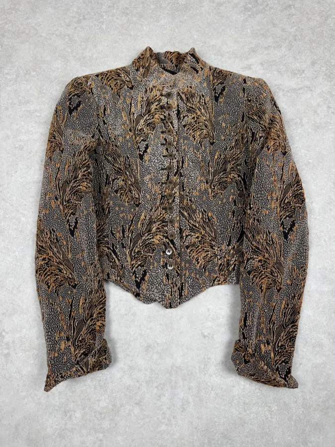 1990s Giorgio Armani Royal Golden Ornament Jacket - Image 6