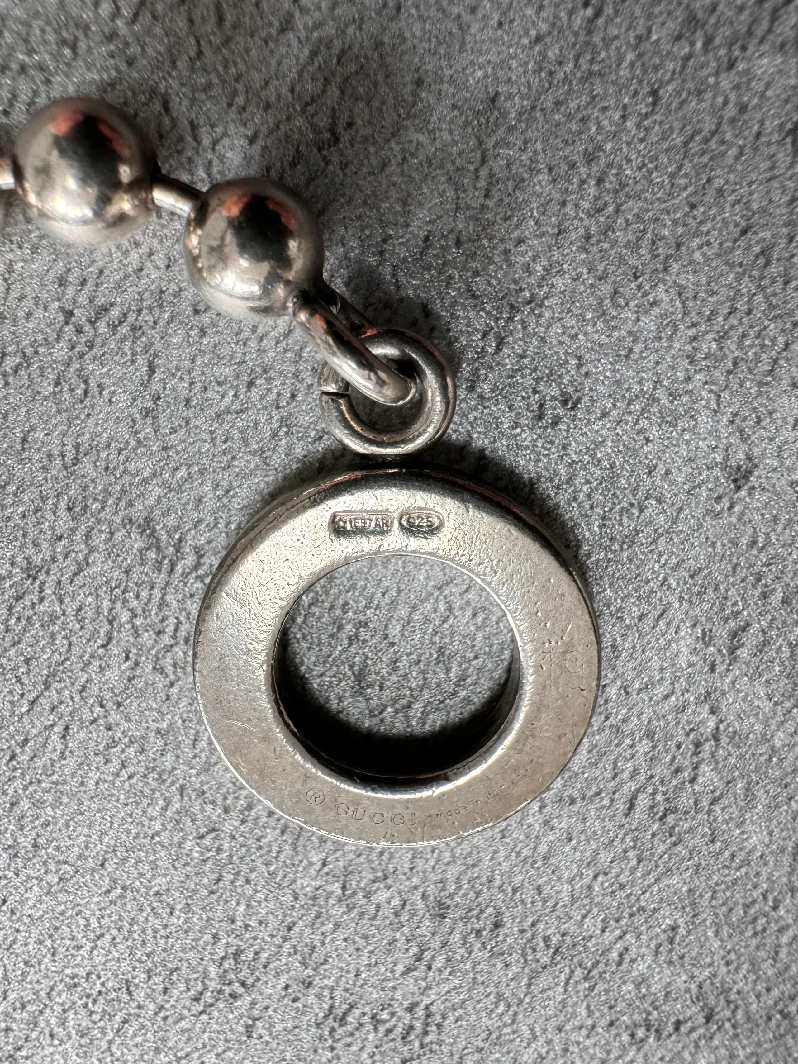 1990s Gucci Ball 925 Sterling Silver Bracelet - Image 5