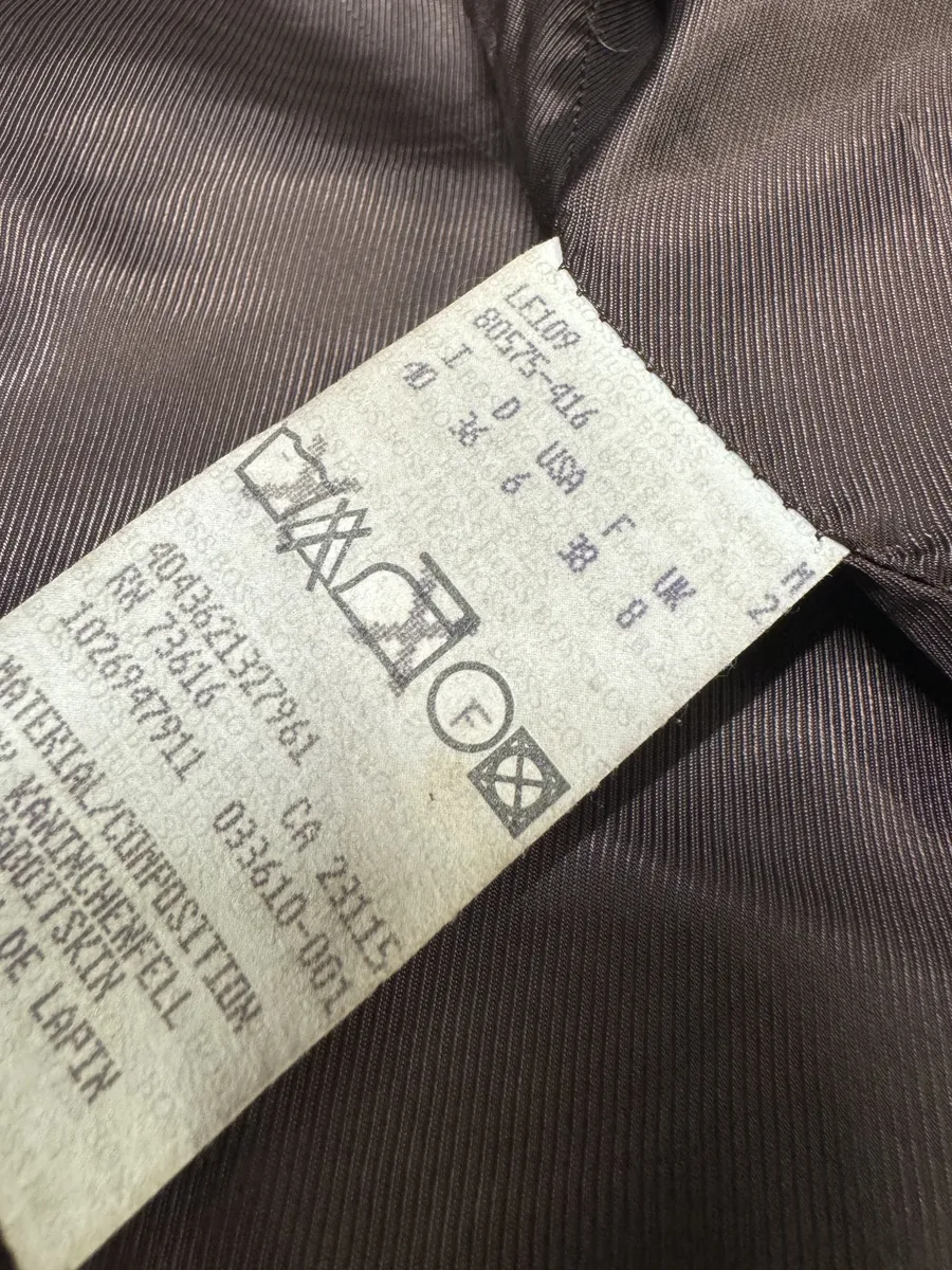 1990s Hugo Boss Hybrid Fur & Brown Leather Jacket - Image 13