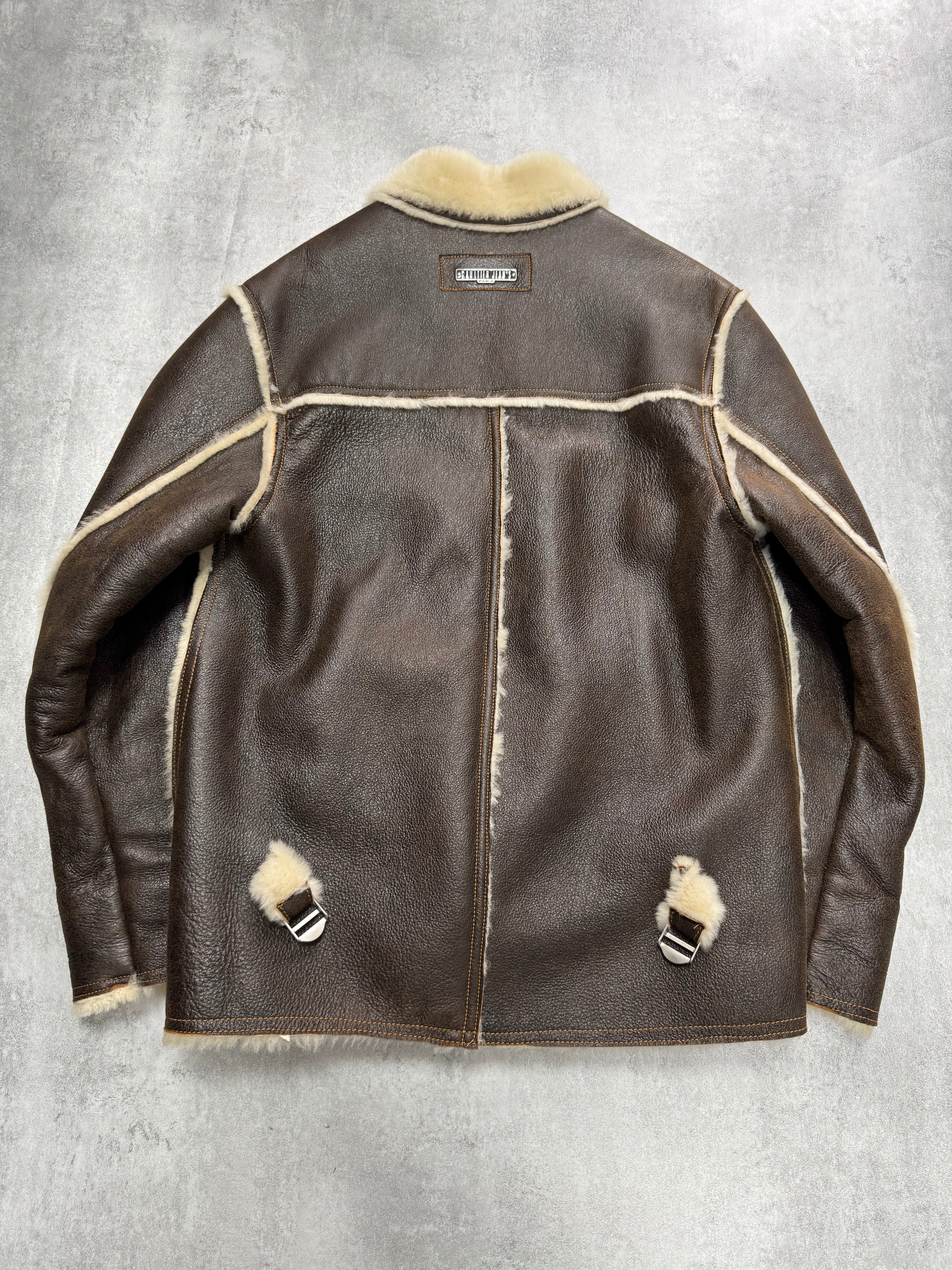 1990s Jean Paul Gaultier Tailored Shearling Leather Jacket - Image 3