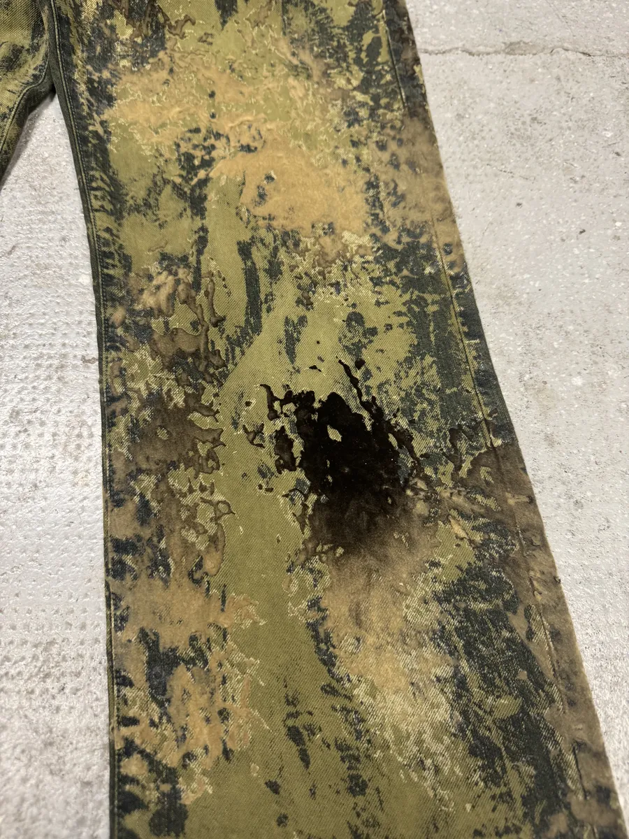 1990s Jean Paul Gaultier World Eroded Velvet Pants - Image 9