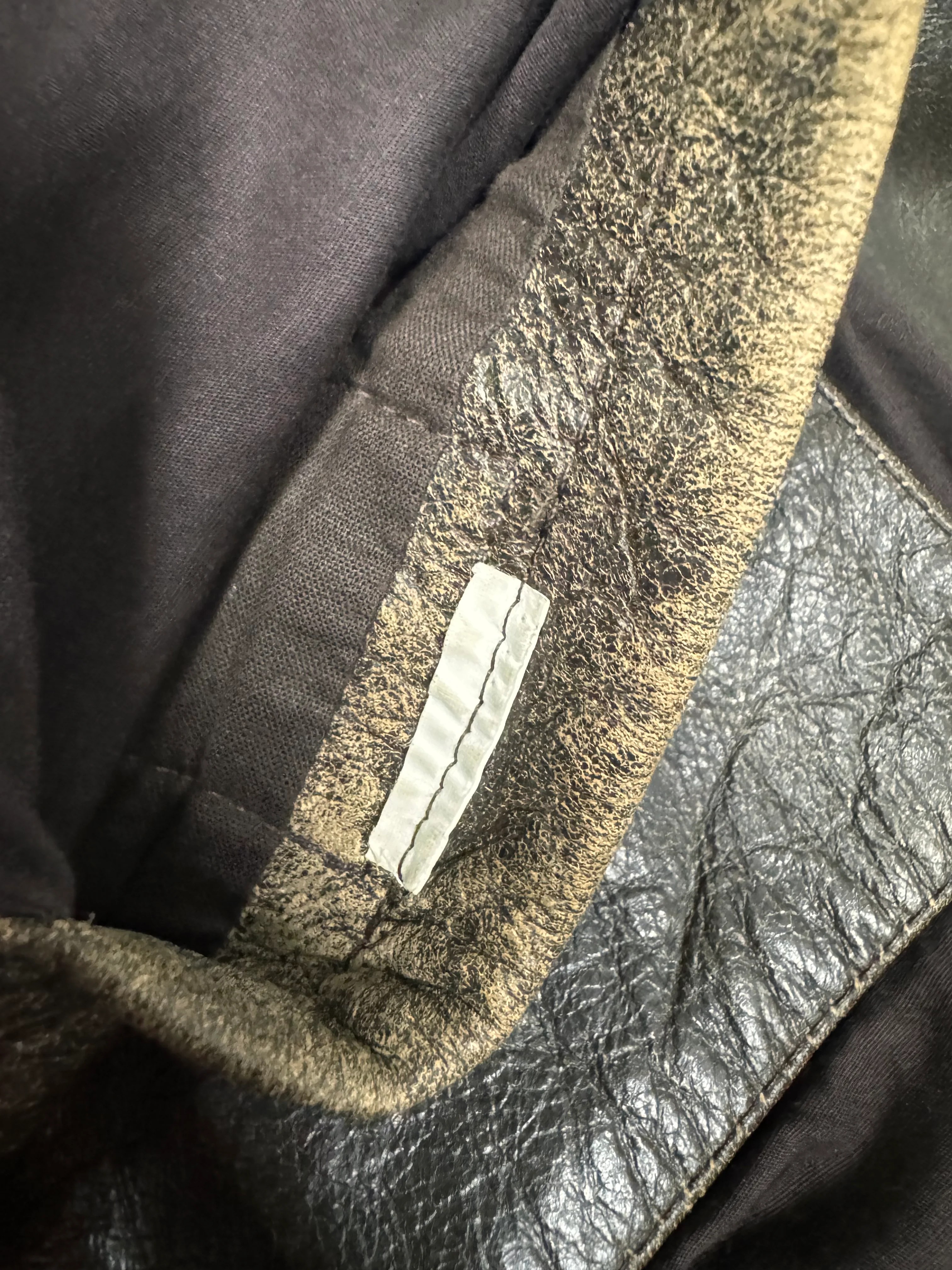 1990s Kenzo Bird Biker Brown Leather Jacket (S) - Image 7