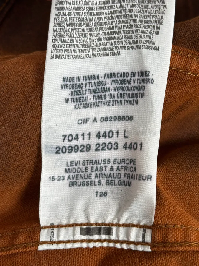 1990s Levi’s Biker Waxed Brown Jacket - Image 12