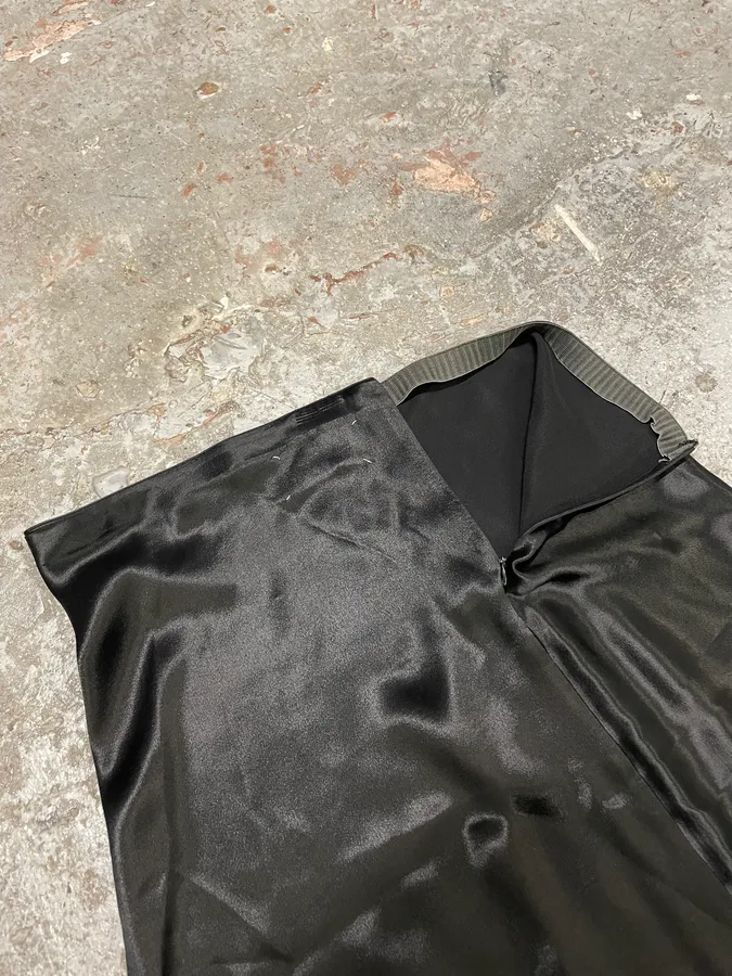 1990s Maison Martin Margiela Black Silk Skirt - Image 4