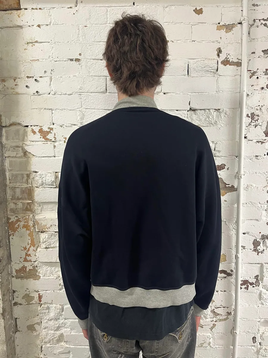 1990s Marithé et François Girbaud Navy & Grey Track Jacket - Image 3