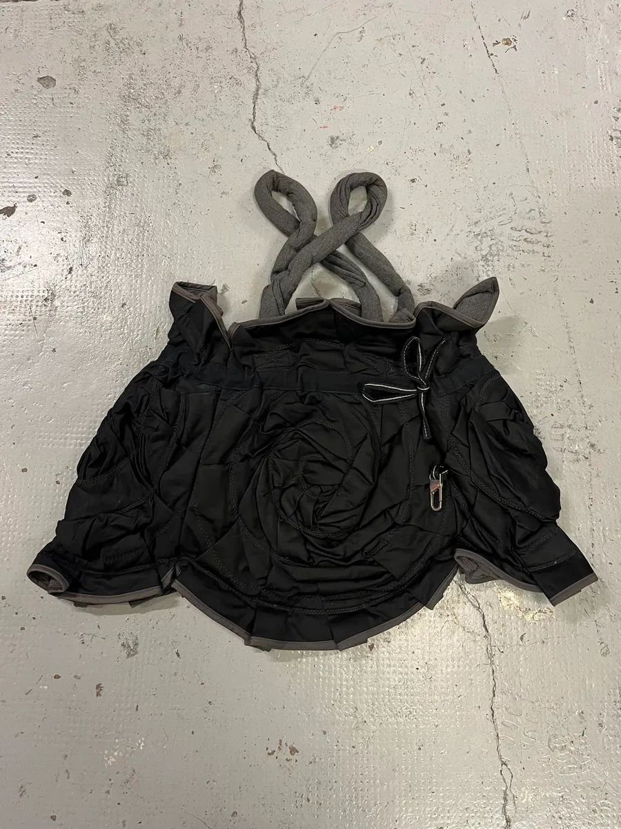 1990s Marithé + François Girbaud Abstract Flower Bag