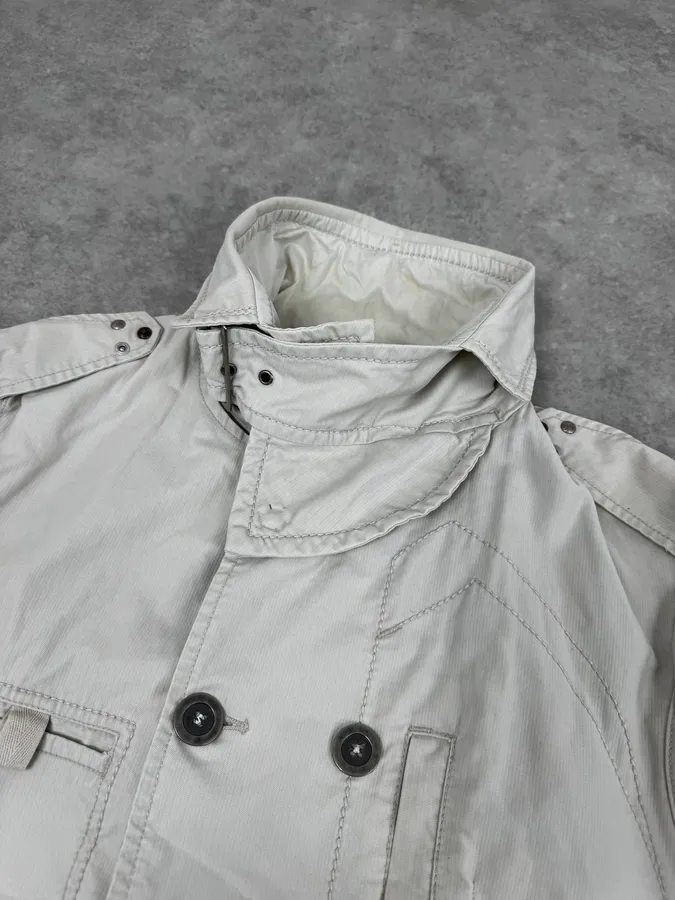 1990s Marithé + François Girbaud Beige Saharienne Jacket - Image 5