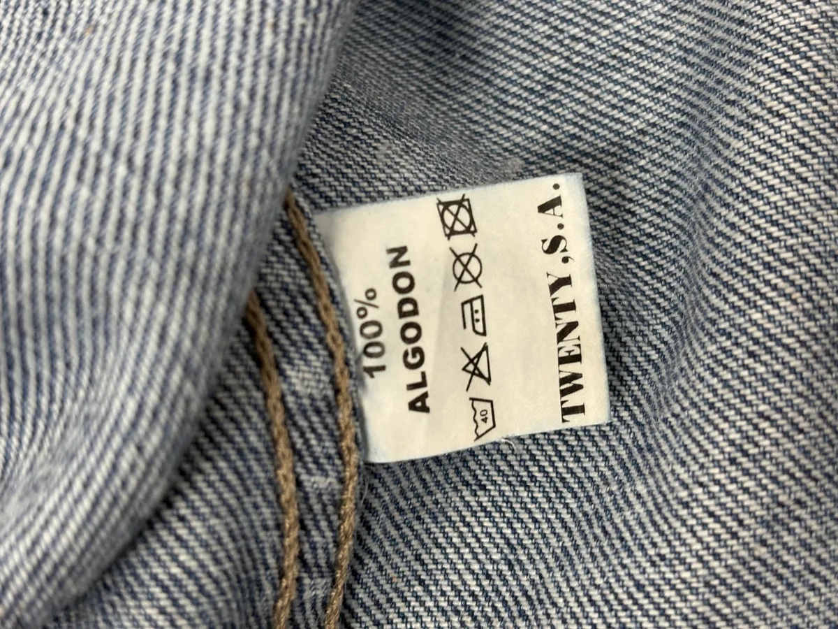 1990s Marithé + François Girbaud Blue Structured Denim Jacket - Image 11