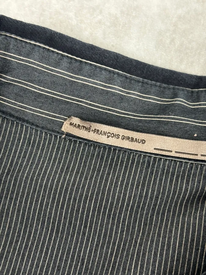 1990s Marithé + François Girbaud Brown Wings Distressed Shirt - Image 11