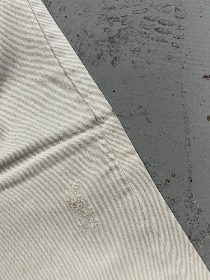 1990s Marithé + François Girbaud Distressed White Jeans - Image 15