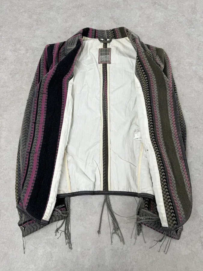 1990s Marithé + François Girbaud Striped Blazer Jacket - Image 8