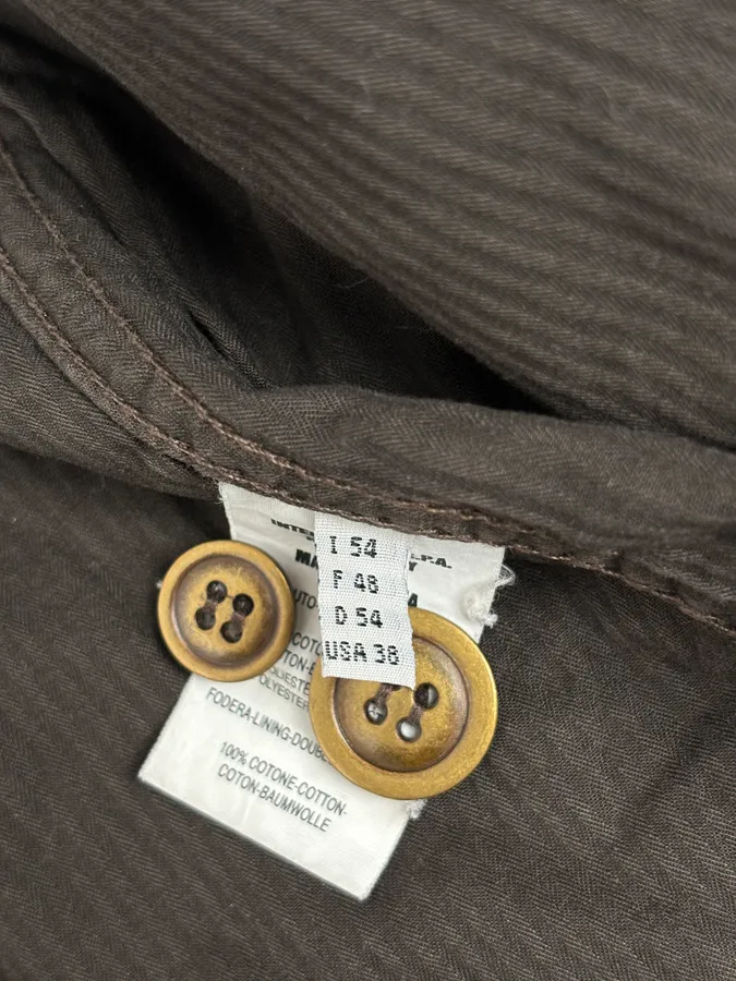 1990s Marithé & François Girbaud Taupe Corduroy Embroidered Multi-Pocket Blazer Jacket - Image 14