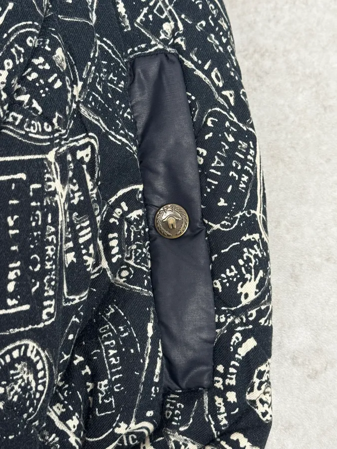 1990s Moschino Grey Wool Bomber Jacket - Image 12
