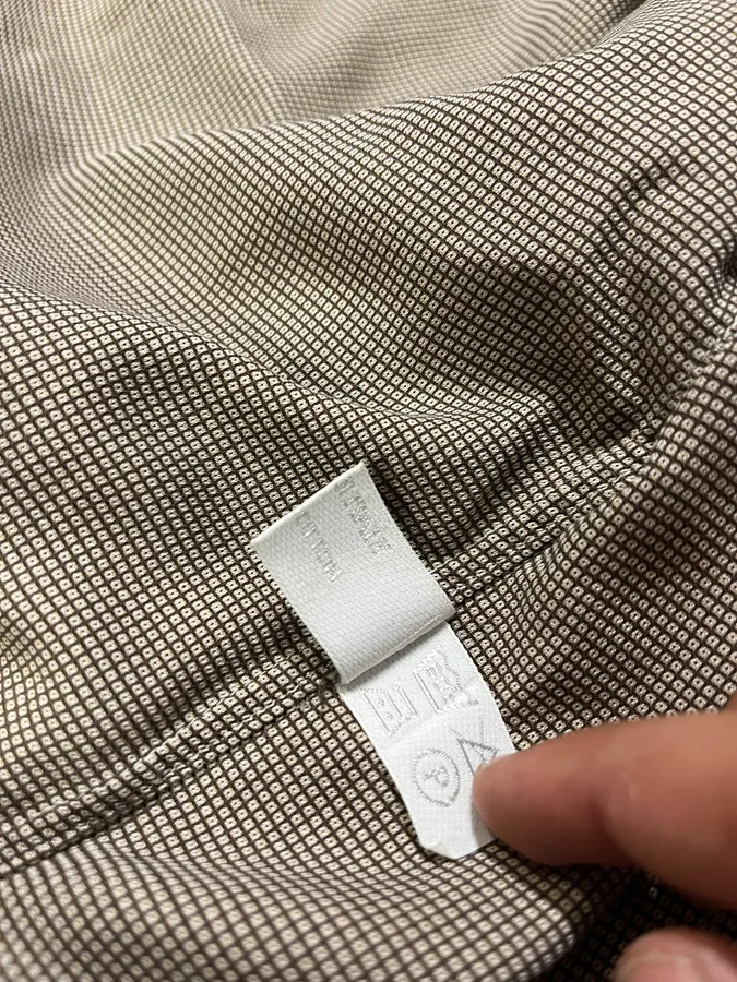 1990s Prada Checked Brown Minimalist Shirt - Image 11