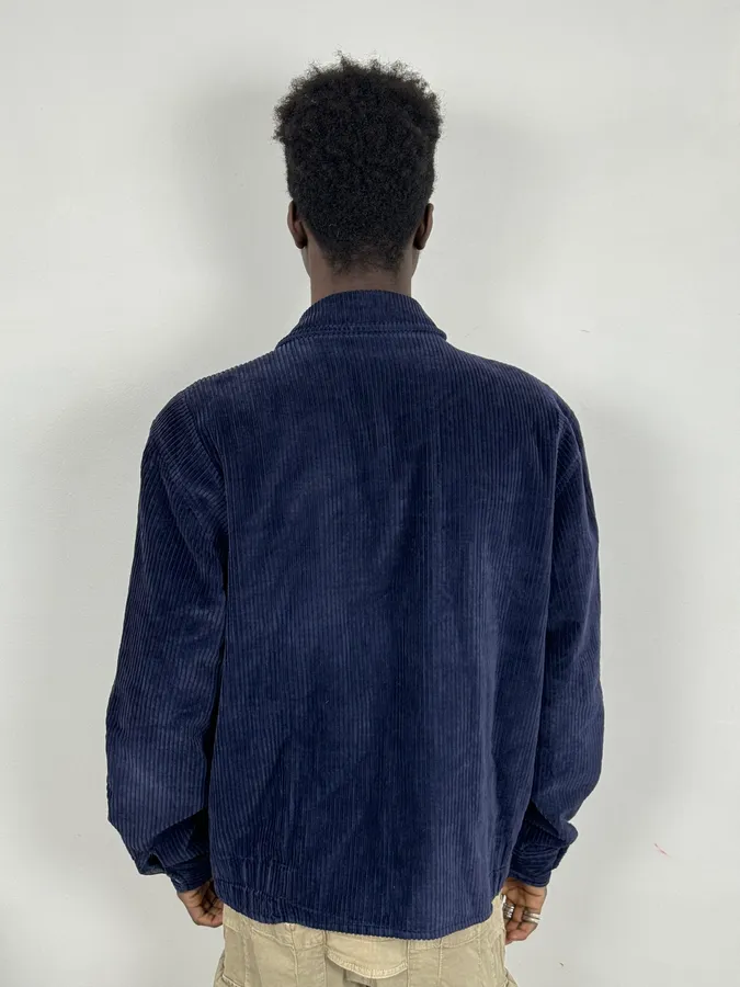 1990s Valentino Navy Corduroy Premium Jacket - Image 3