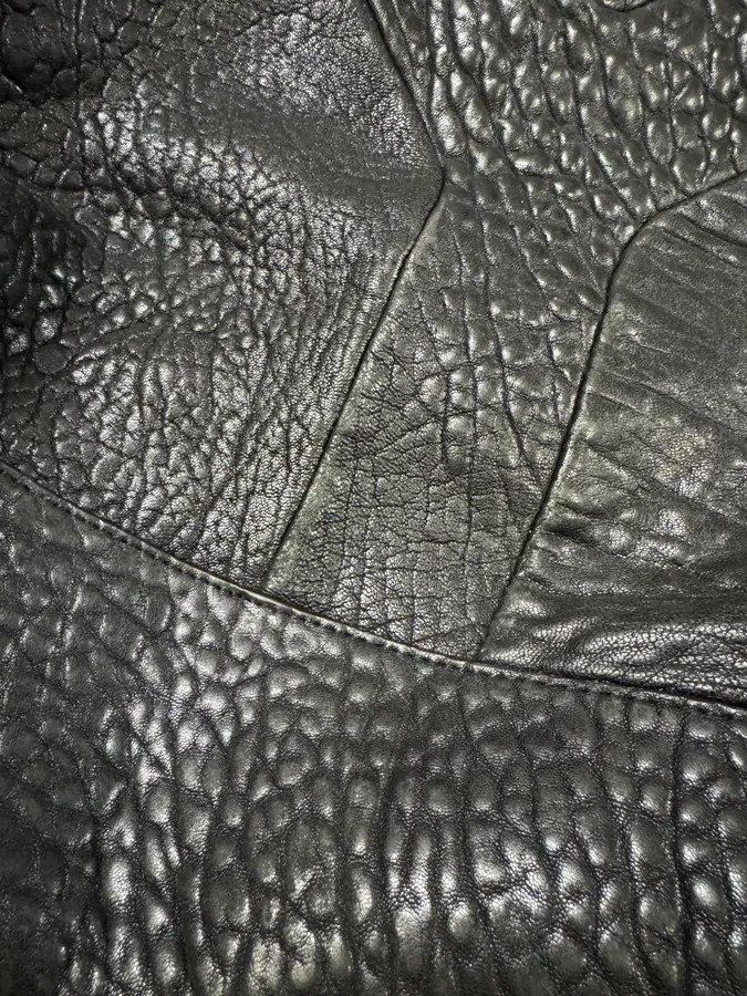 1990s Yves Saint Laurent Black 'Y' Grain Leather Bag - Image 10