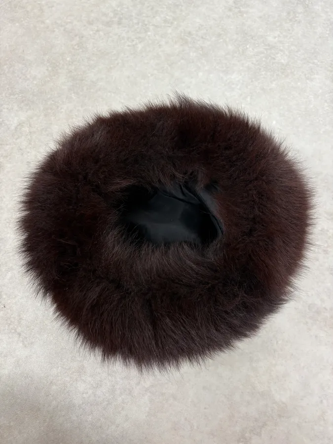 1990s Yves Saint Laurent Fur Chapka Hat - Image 5