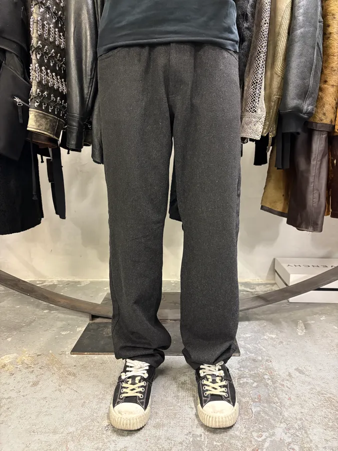 1990s Yves Saint Laurent Grey Wool Pants - Image 2