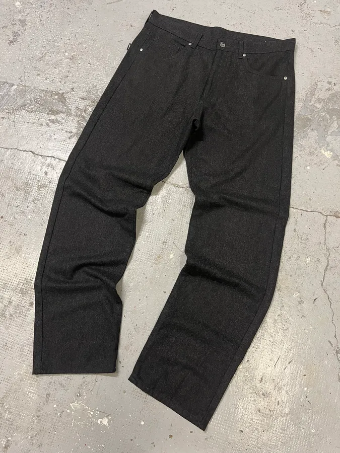 1990s Yves Saint Laurent Grey Wool Pants - Image 4