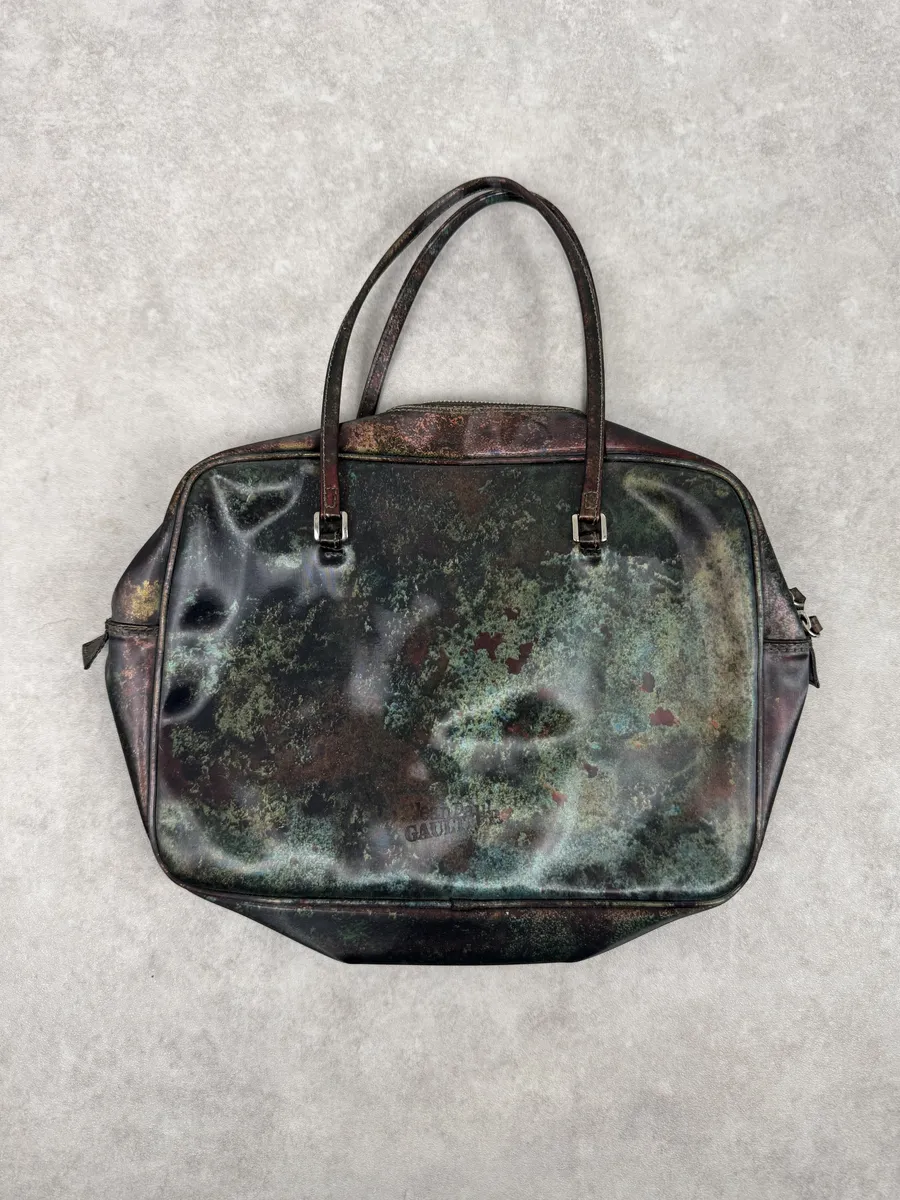 1995 Jean Paul Gaultier Cyber Earth Evolution Handle Bag - Image 3