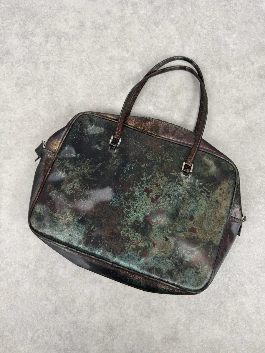 1995 Jean Paul Gaultier Cyber Earth Evolution Handle Bag - Image 5