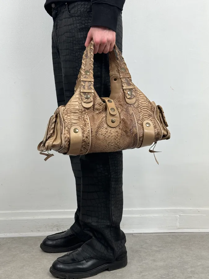 2000 Chloé Silverado Beige Bag - Image 3